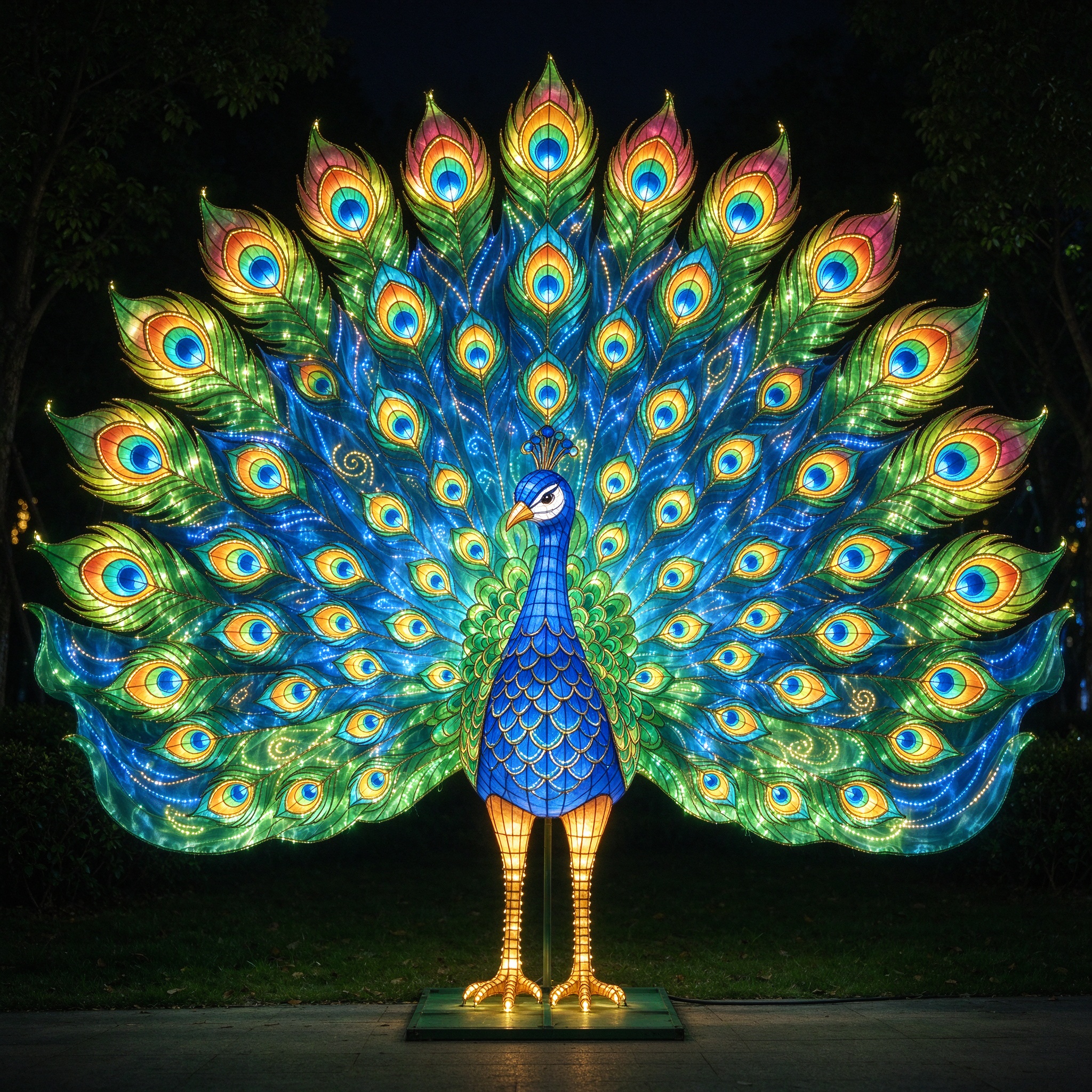 Peacock Lantern — Animal Lanterns
