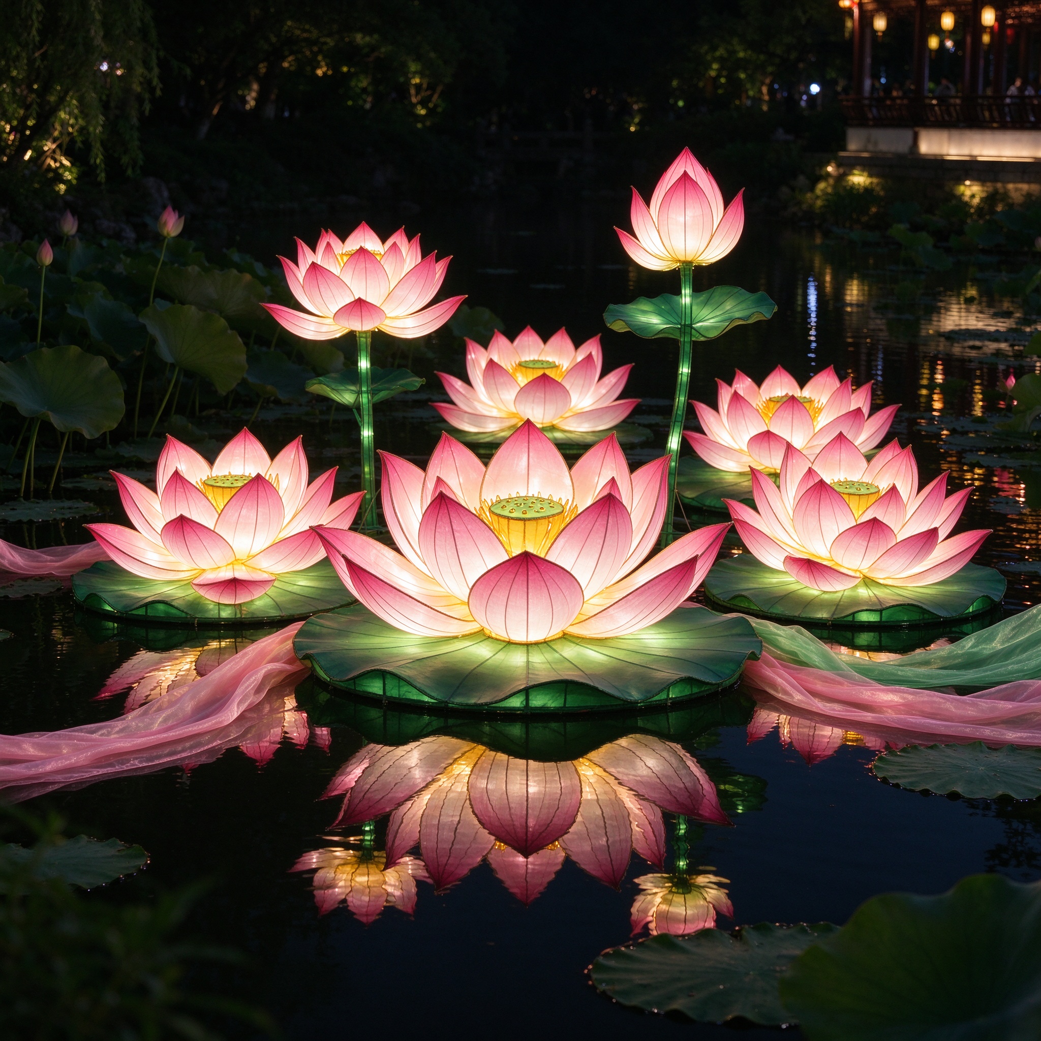 Lotus Pond Lantern — Traditional Lanterns