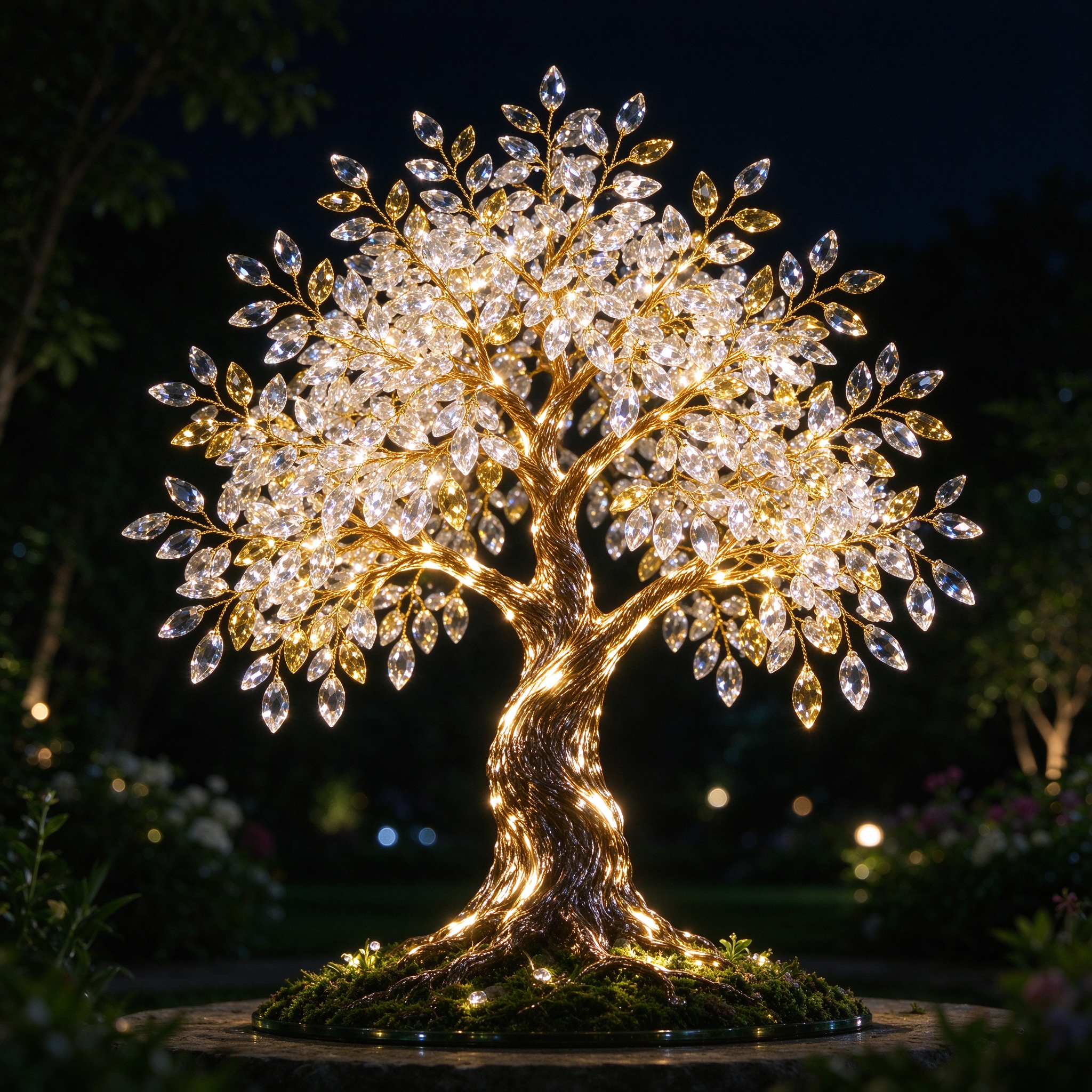 Crystal Tree Light Sculpture — Light Sculptures