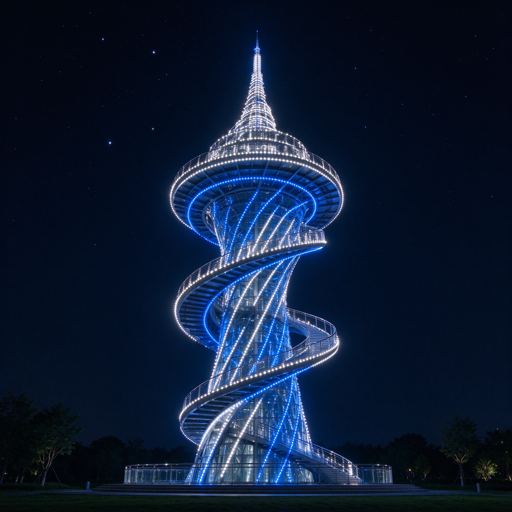 Spiral Tower Light Sculpture — Light Sculptures