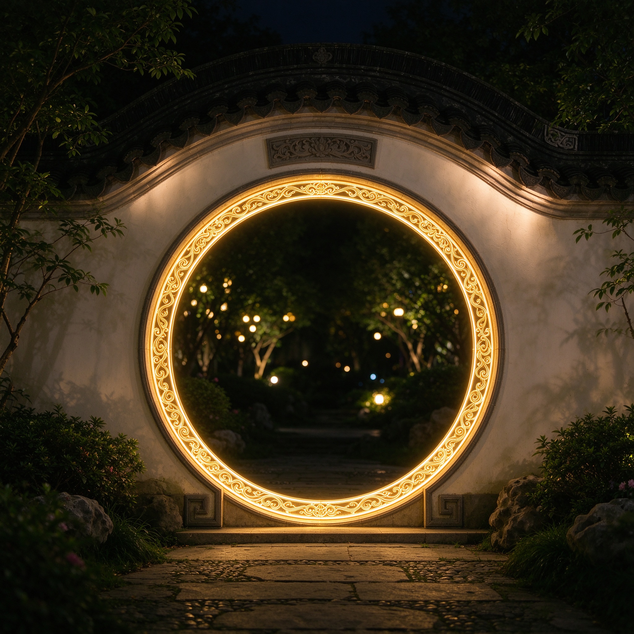 Moon Gate Light Sculpture — Light Sculptures