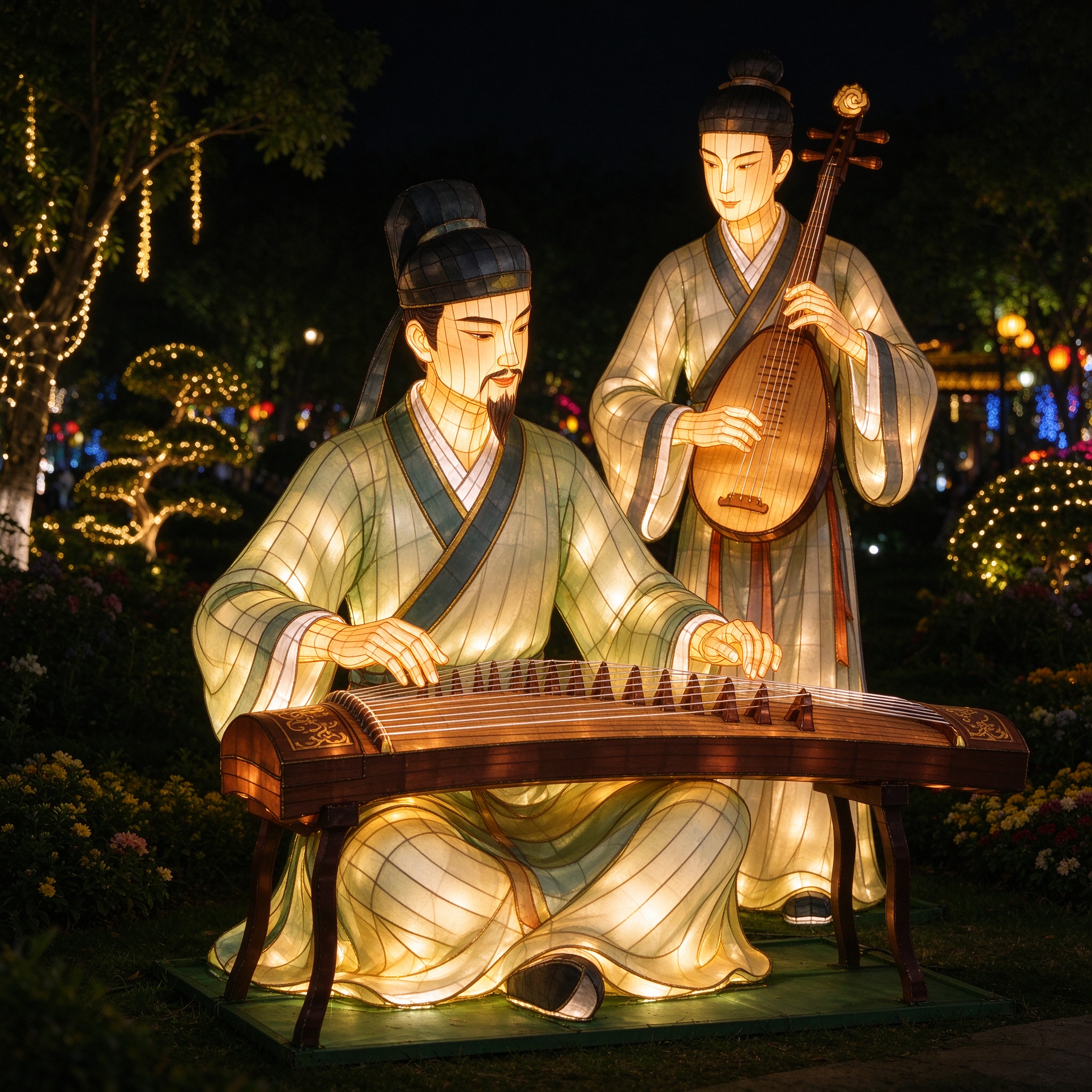 Musician Figurine Lantern — Figurative Lanterns